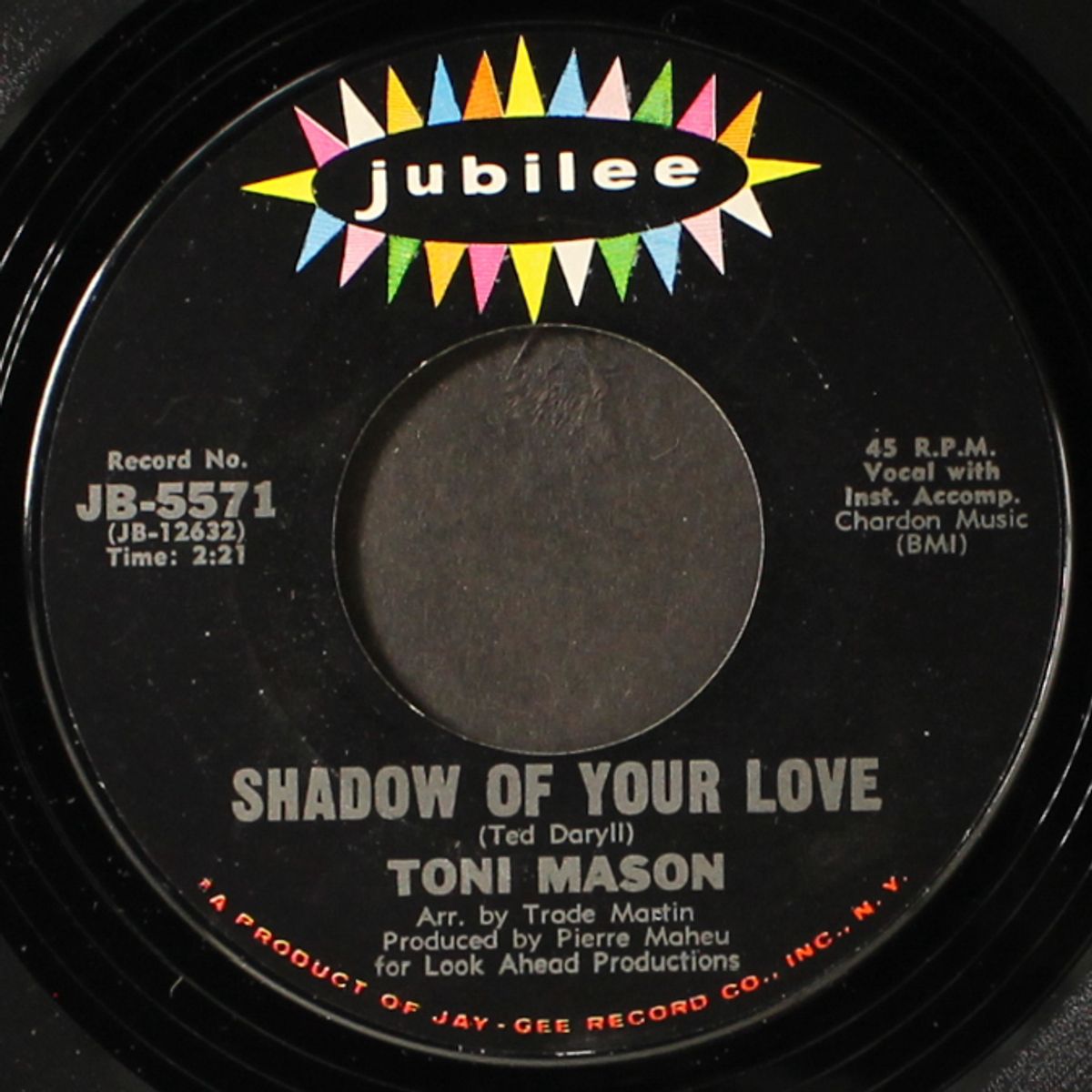 shadow of your love / one more tear by TONI MASON