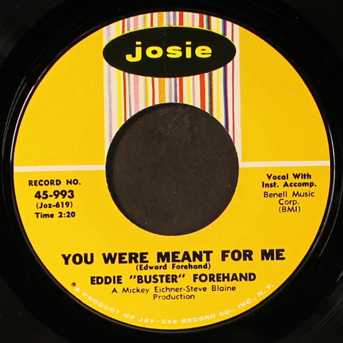young boy blues / you were meant for me by EDDIE 'BUSTER' FOREHAND