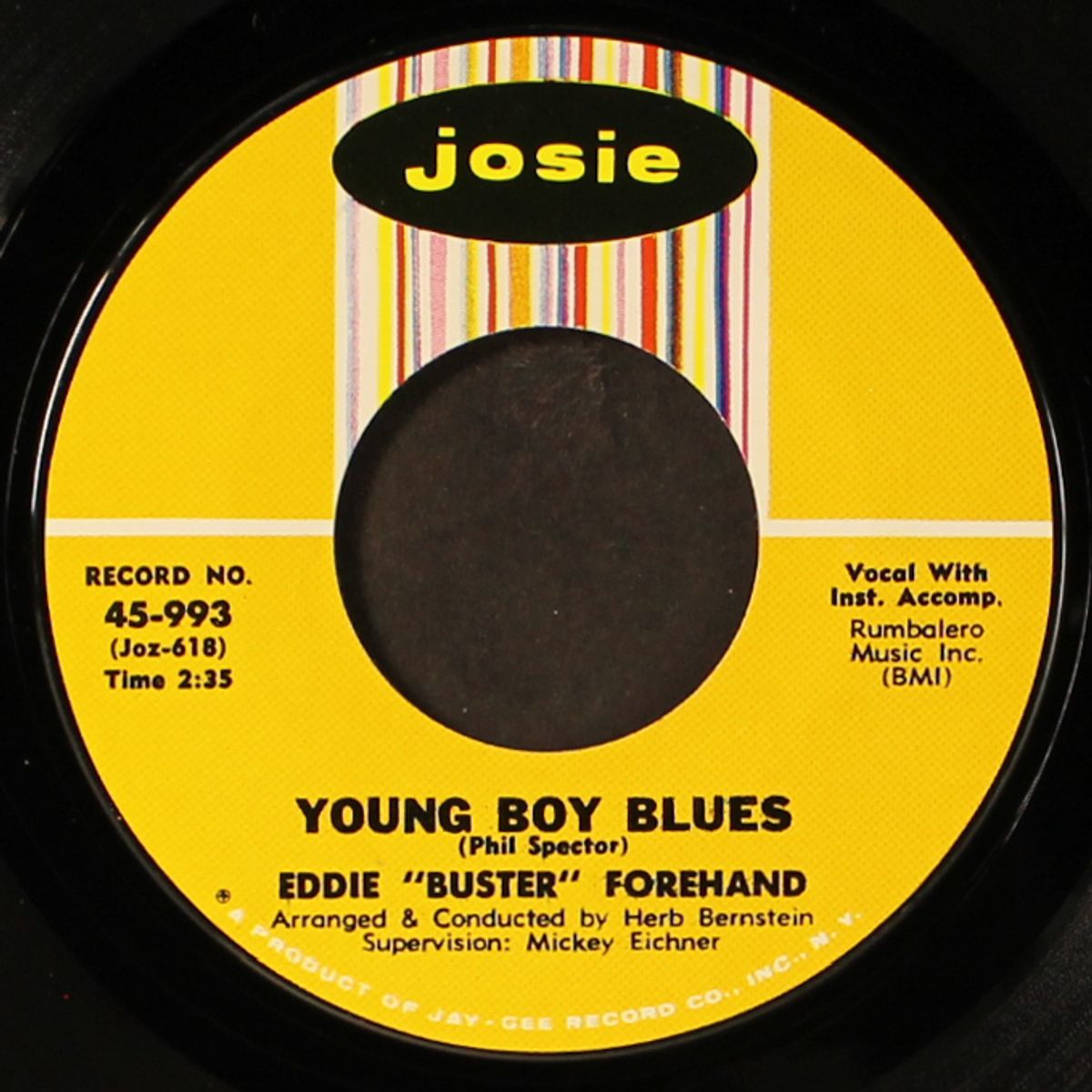 young boy blues / you were meant for me by EDDIE 'BUSTER' FOREHAND