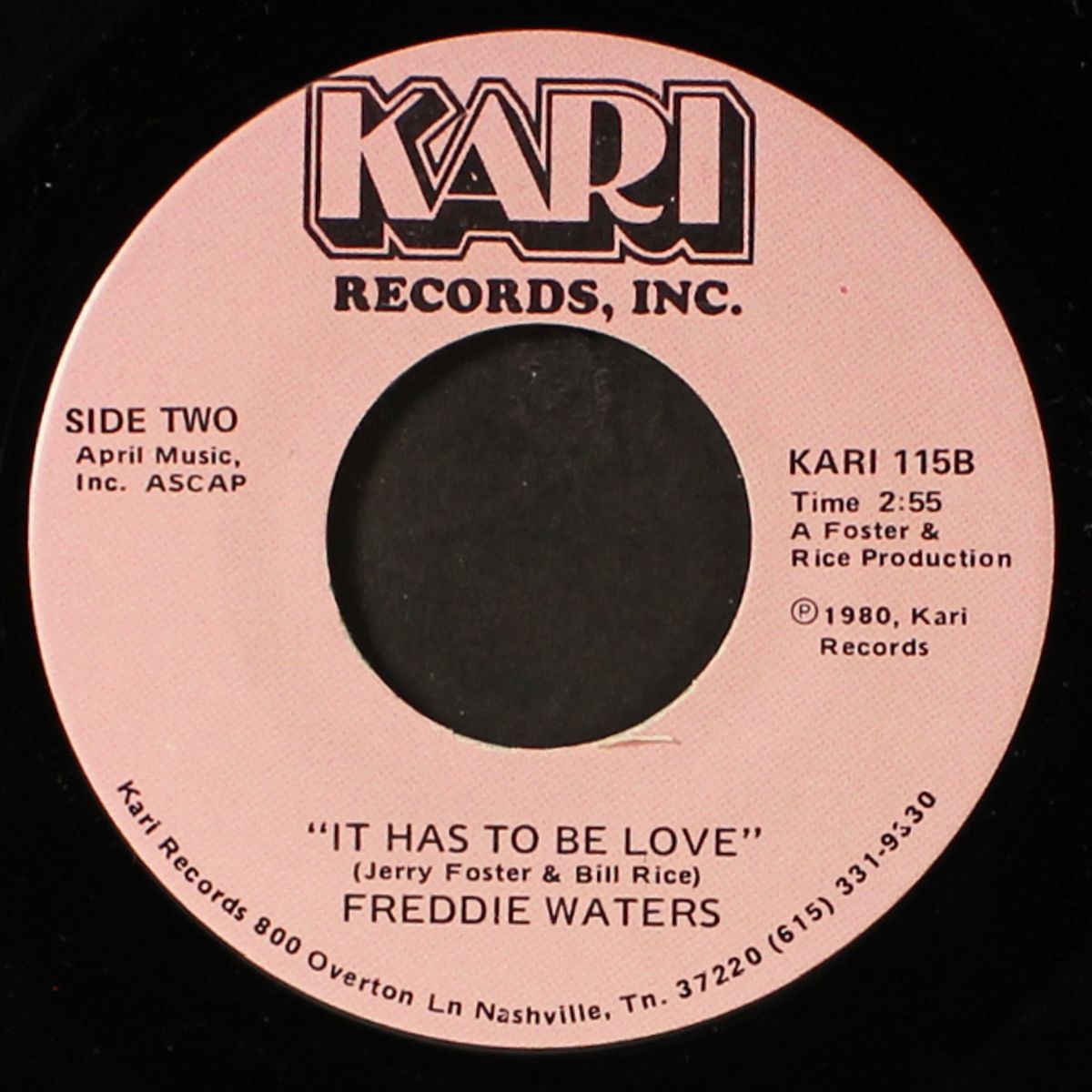 you can make it if you try / it has to be love by FREDDIE WATERS