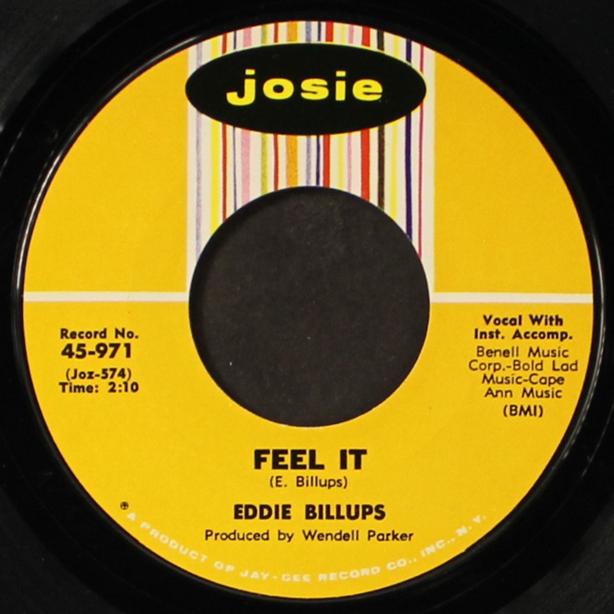 feel it / i won't be around by EDDIE BILLUPS