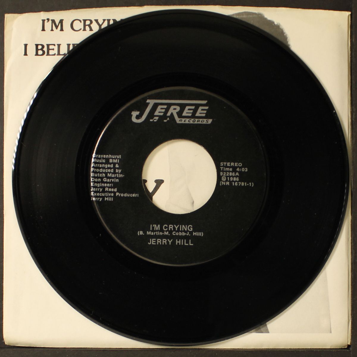 i'm crying / i believe in you by JERRY HILL