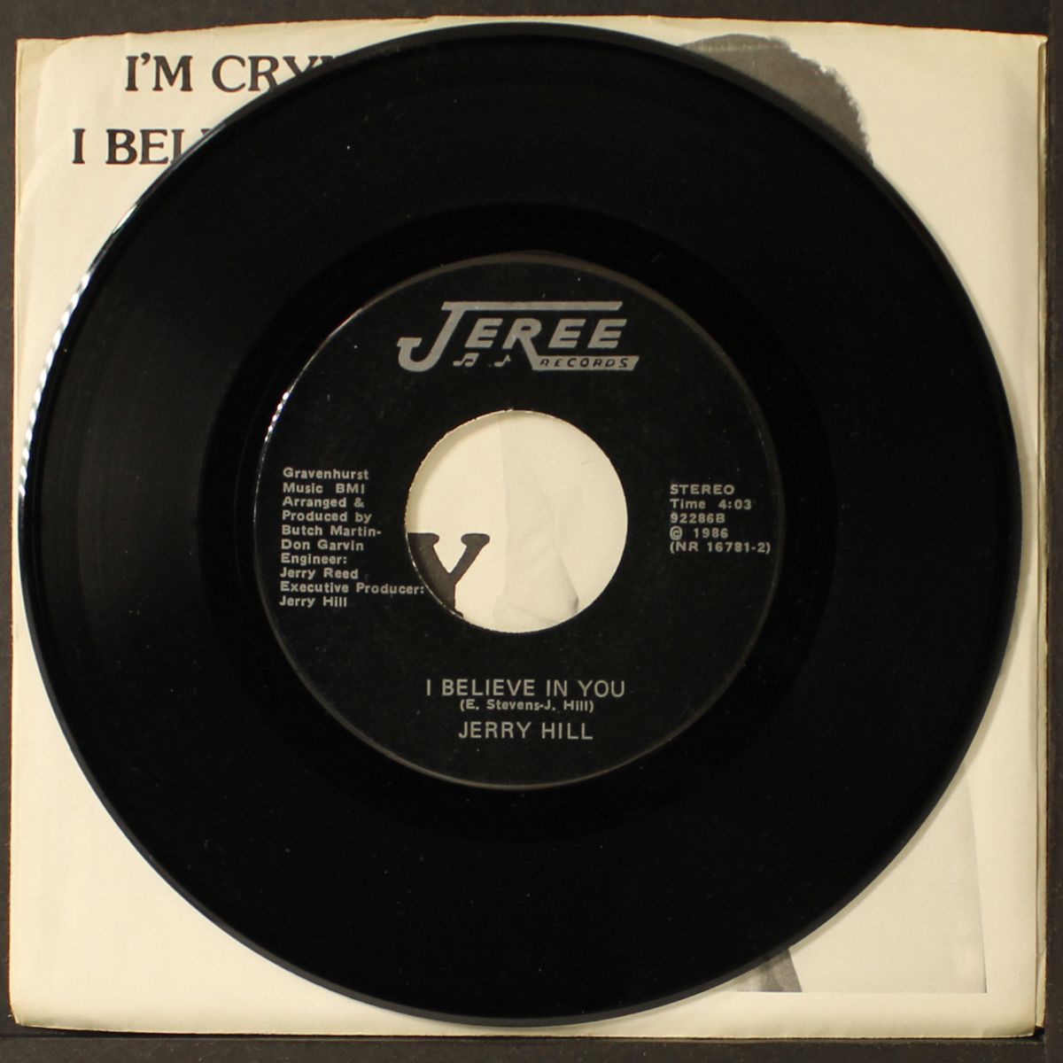 i'm crying / i believe in you by JERRY HILL