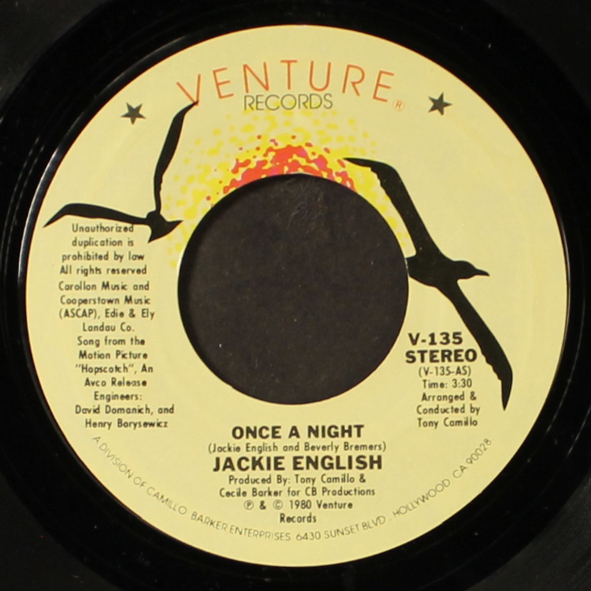 once a night / please let me be the other woman by JACKIE ENGLISH