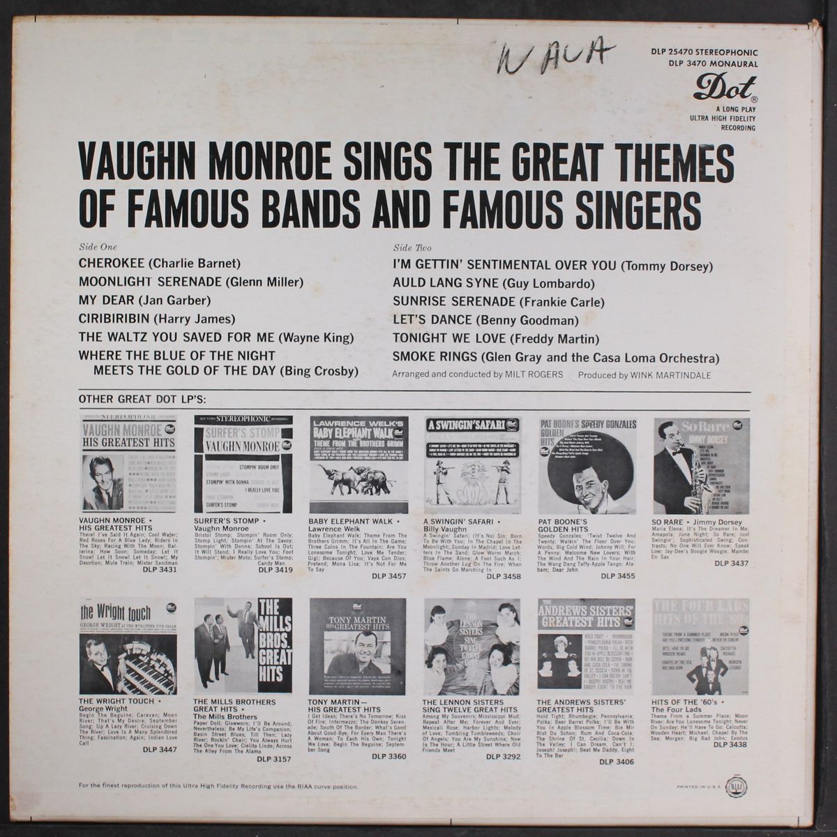 sings the great themes of famous bands & famous singers by VAUGHN MONROE