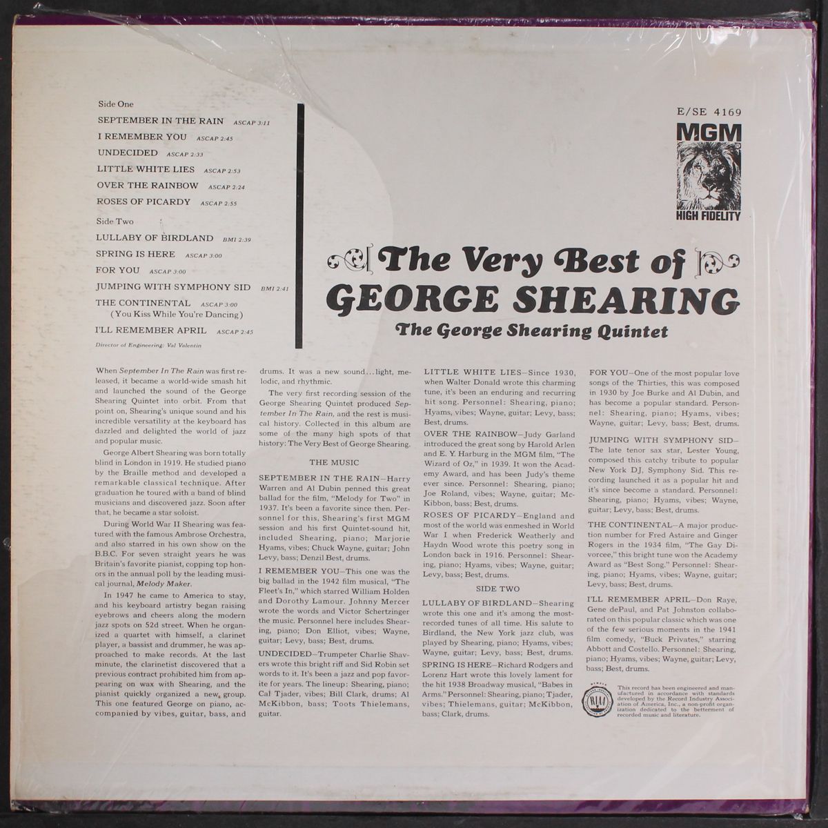 very best by GEORGE SHEARING