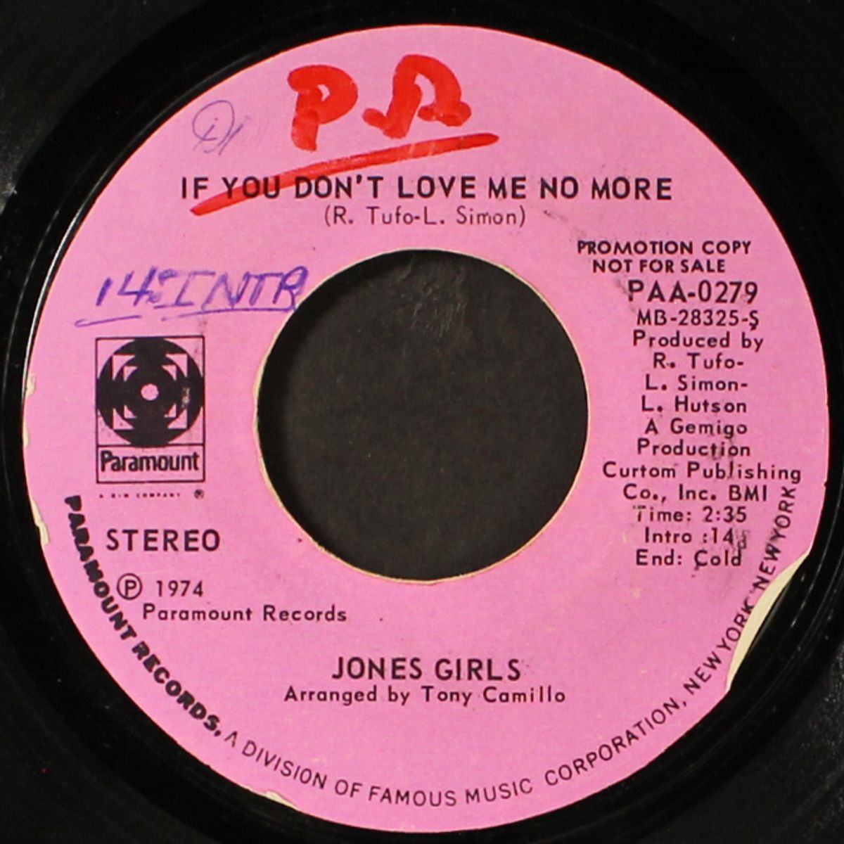 if you don't love me no more / same by JONES GIRLS
