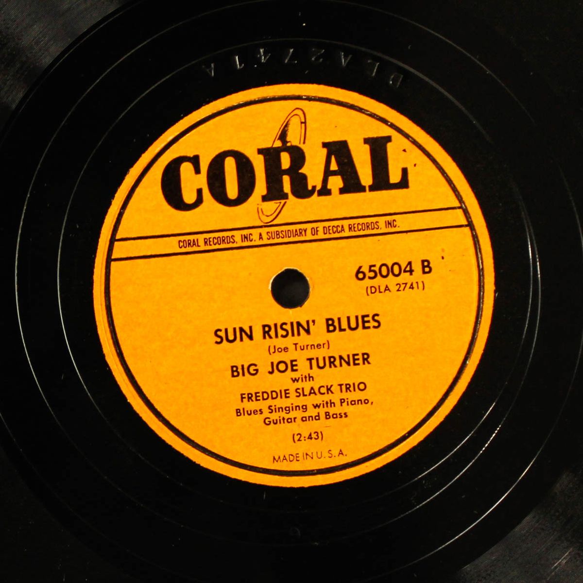 blues on central avenue / sun risin' blues by BIG JOE TURNER
