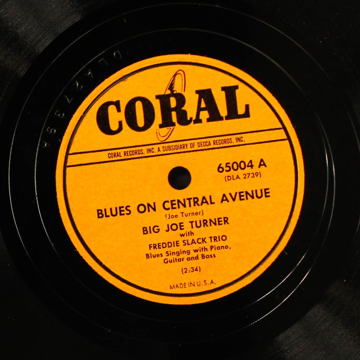 blues on central avenue / sun risin' blues by BIG JOE TURNER