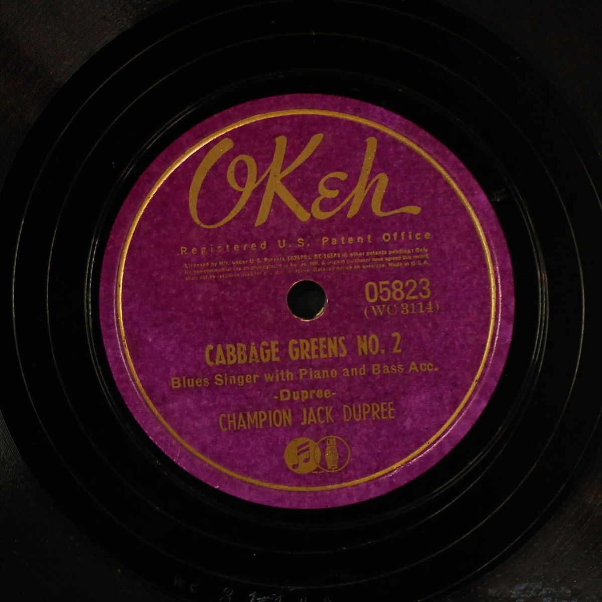angola blues / cabbage greens no. 2 by CHAMPION JACK DUPREE