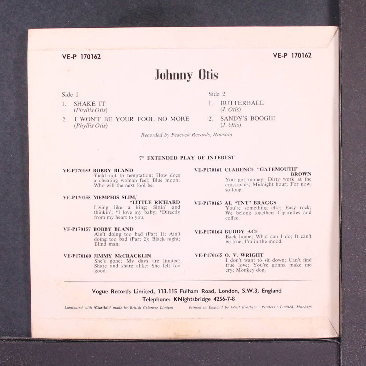 johnny otis by JOHNNY OTIS