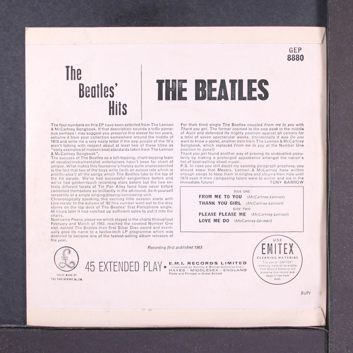 the beatles' hits by BEATLES