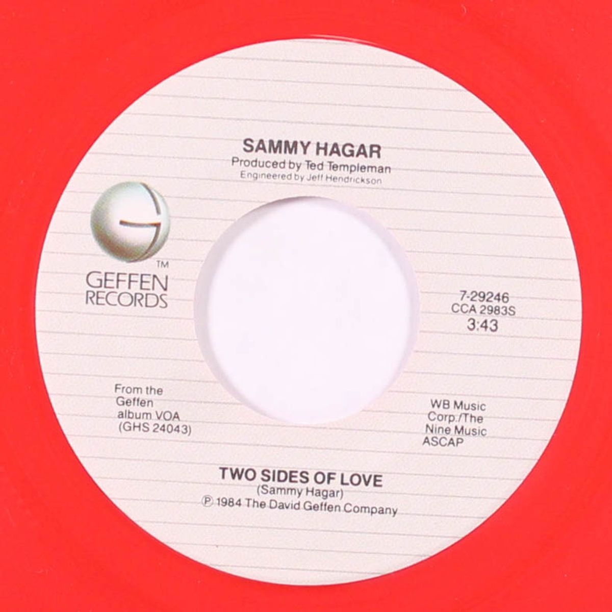 two sides of love / same by SAMMY HAGAR