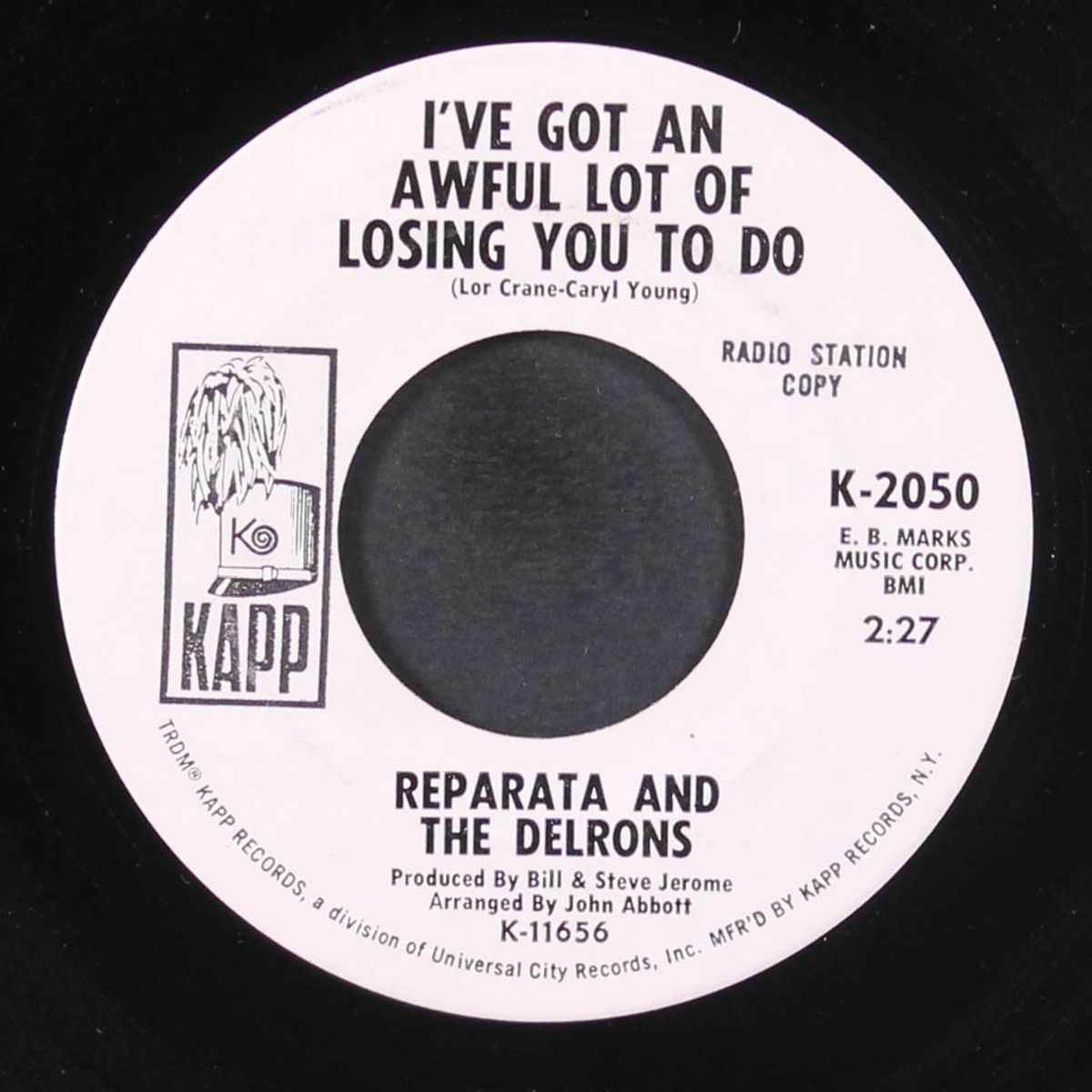 walking in the rain / i've got an awful lot of losing you to do by REPARATA & DELRONS