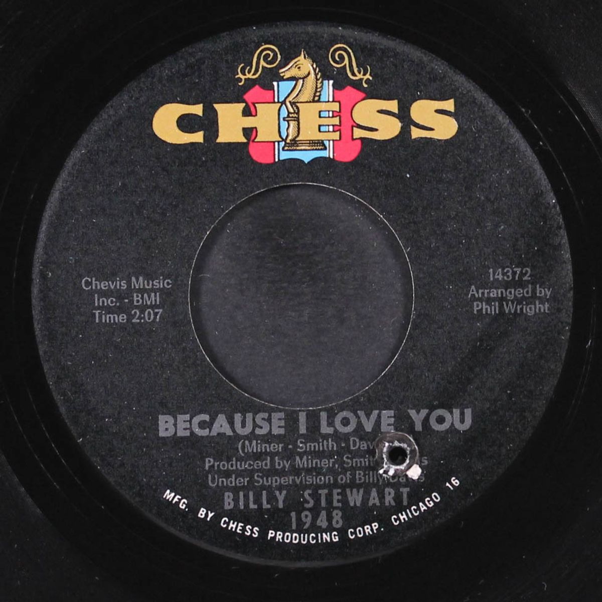 because i love you / mountain of love by BILLY STEWART