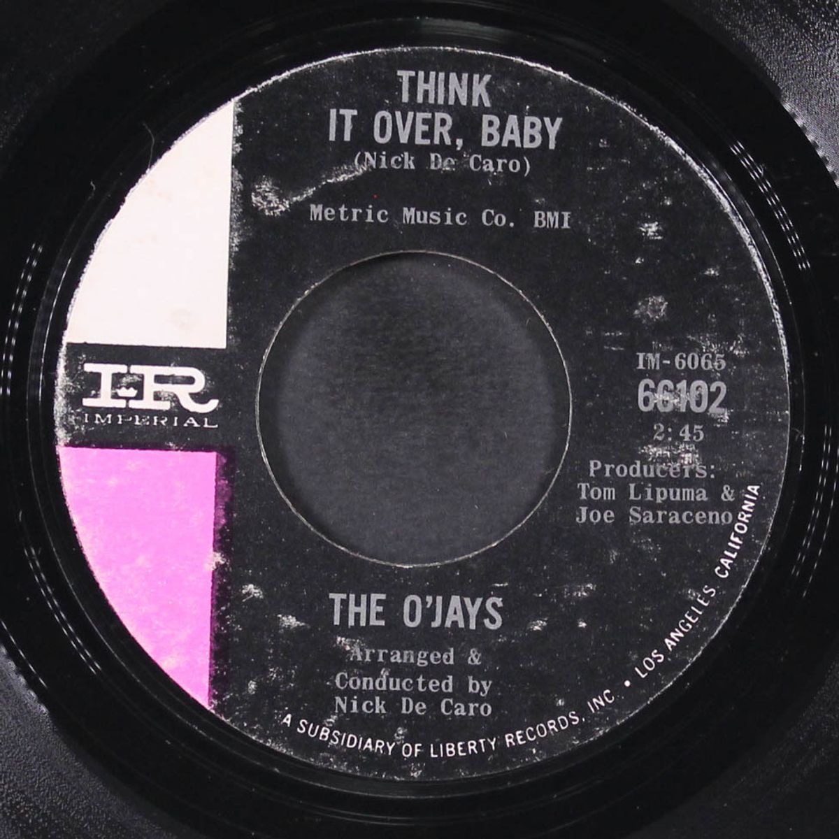 lipstick traces / think it over, baby by O'JAYS