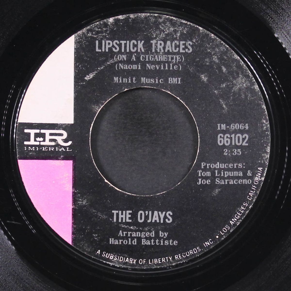 lipstick traces / think it over, baby by O'JAYS