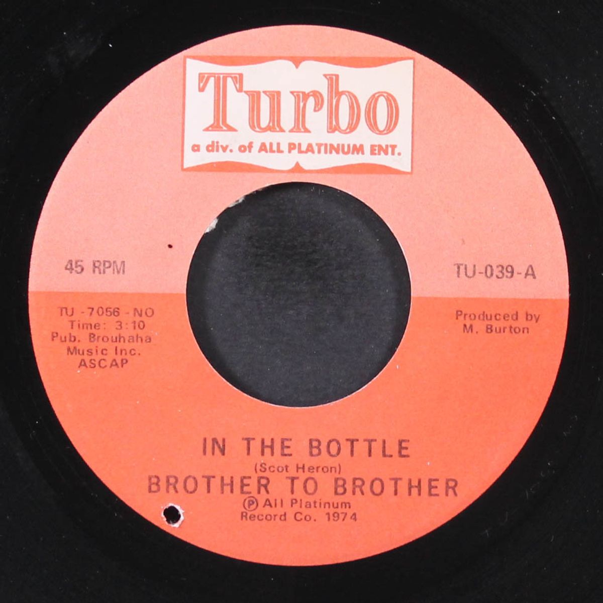 in the bottle / the affair by BROTHER TO BROTHER