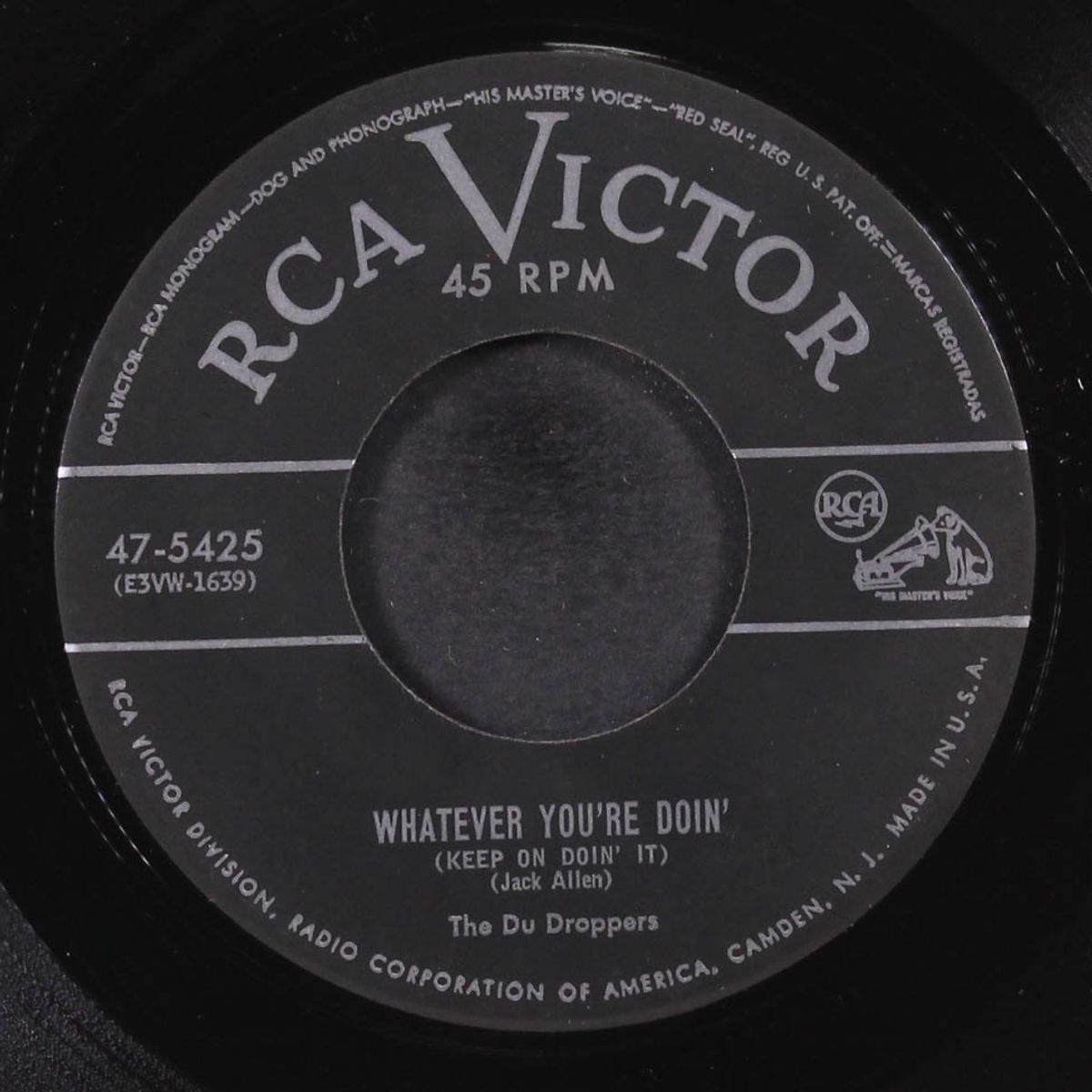 somebody work on my baby's mind / whatever you're doin' by DU DROPPERS