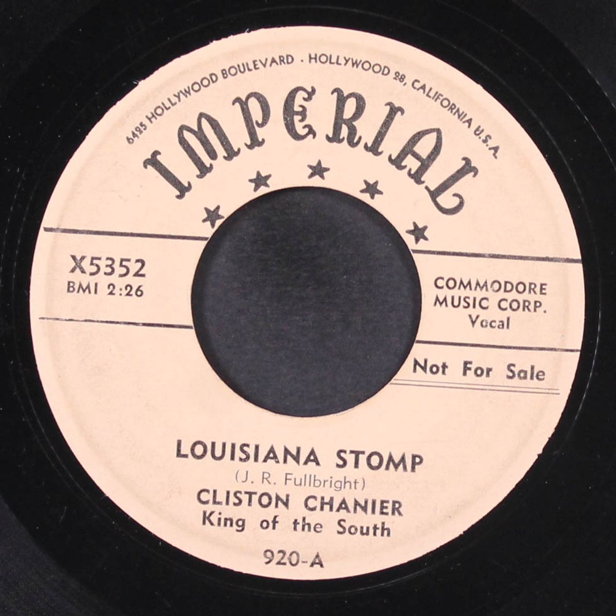louisiana stomp / cliston blues by CLISTON CHANIER