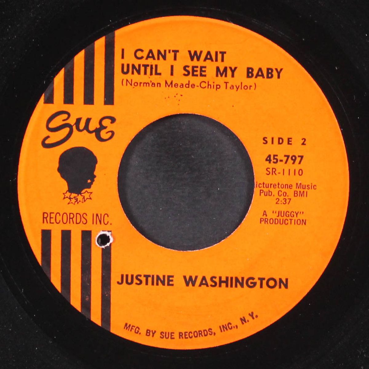 i can't wait until i see my baby / who's going to take care of me by JUSTINE WASHINGTON