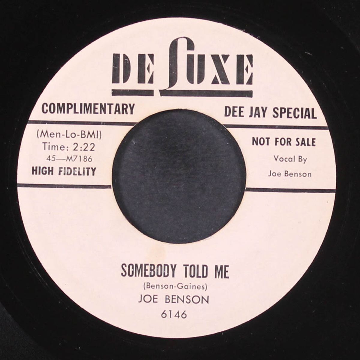 rock and roll jungle / somebody told me by JOE BENSON
