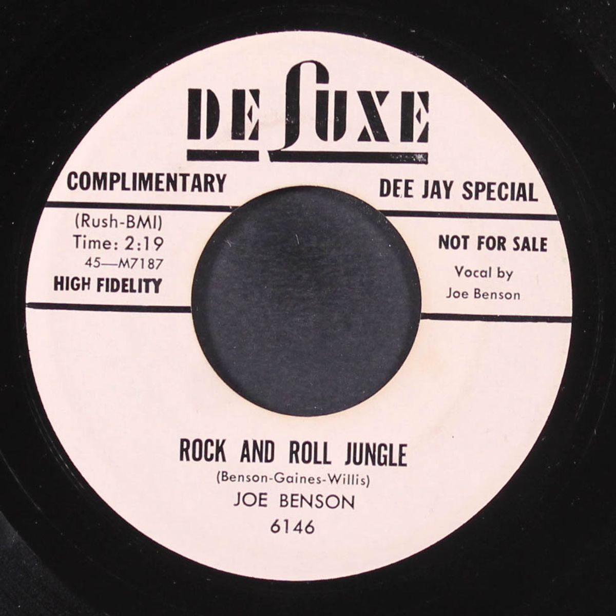 rock and roll jungle / somebody told me by JOE BENSON