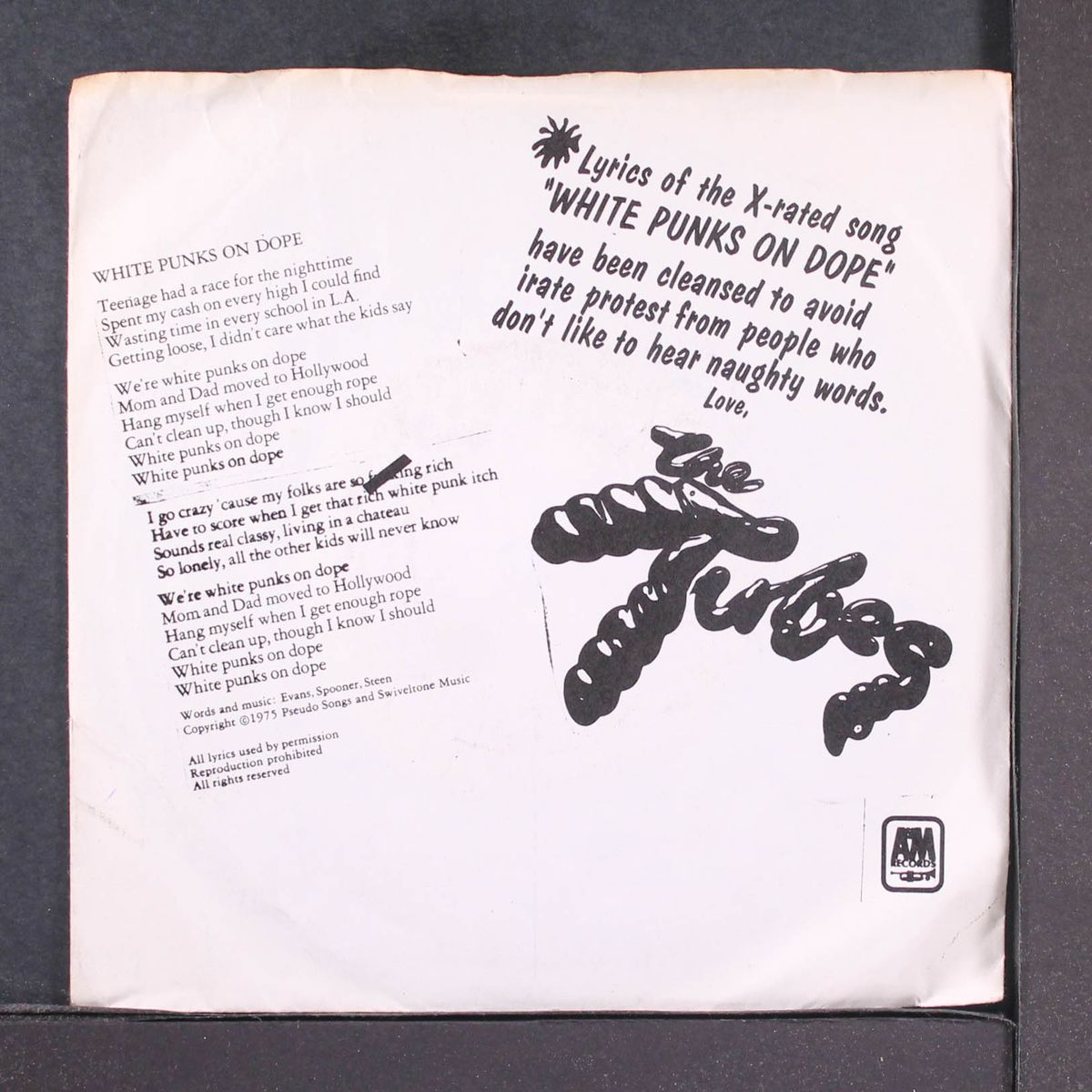 white punks on dope (edited) / mono by TUBES