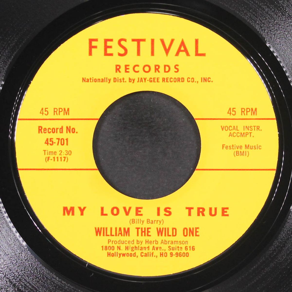 willie the wild one / my love is true by WILLIAM THE WILD ONE
