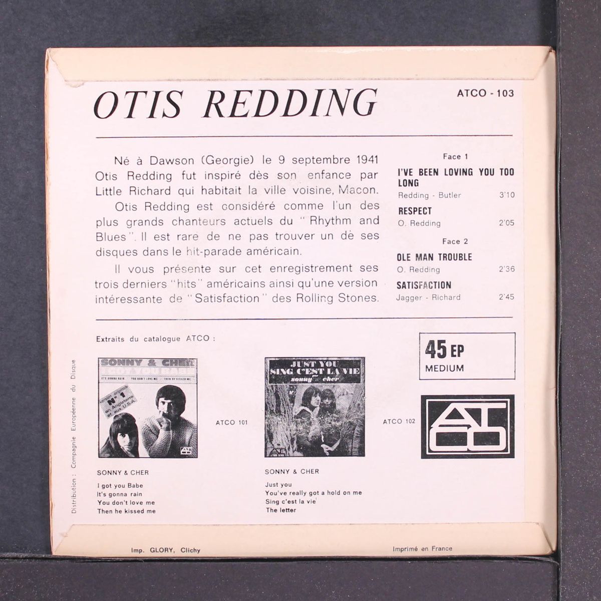 i've been loving you too long by OTIS REDDING