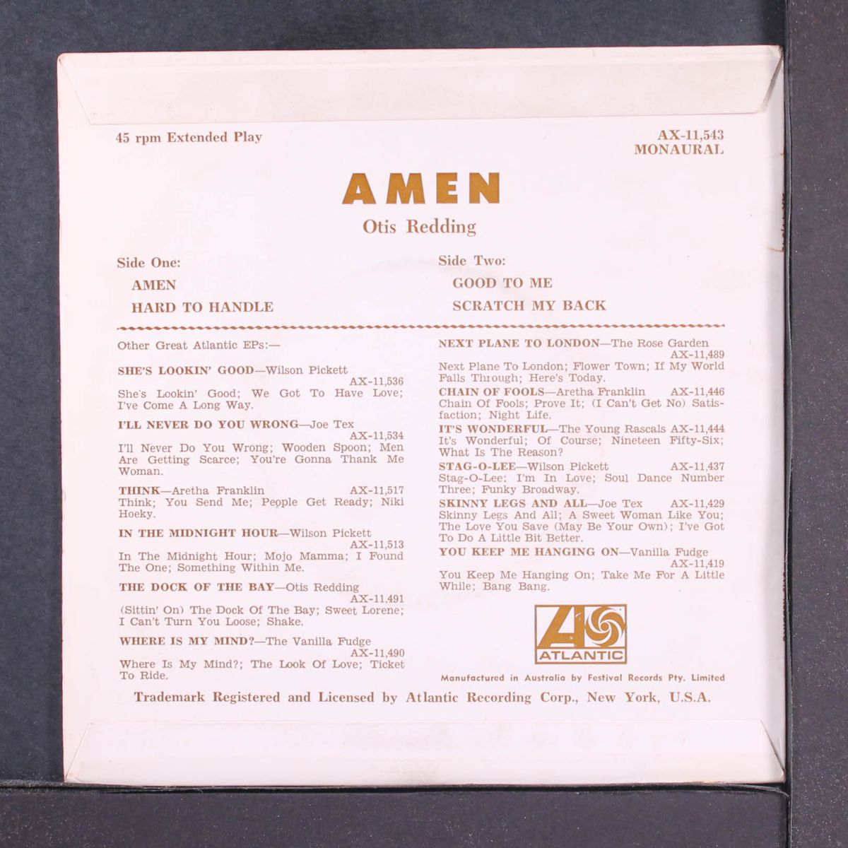 amen by OTIS REDDING