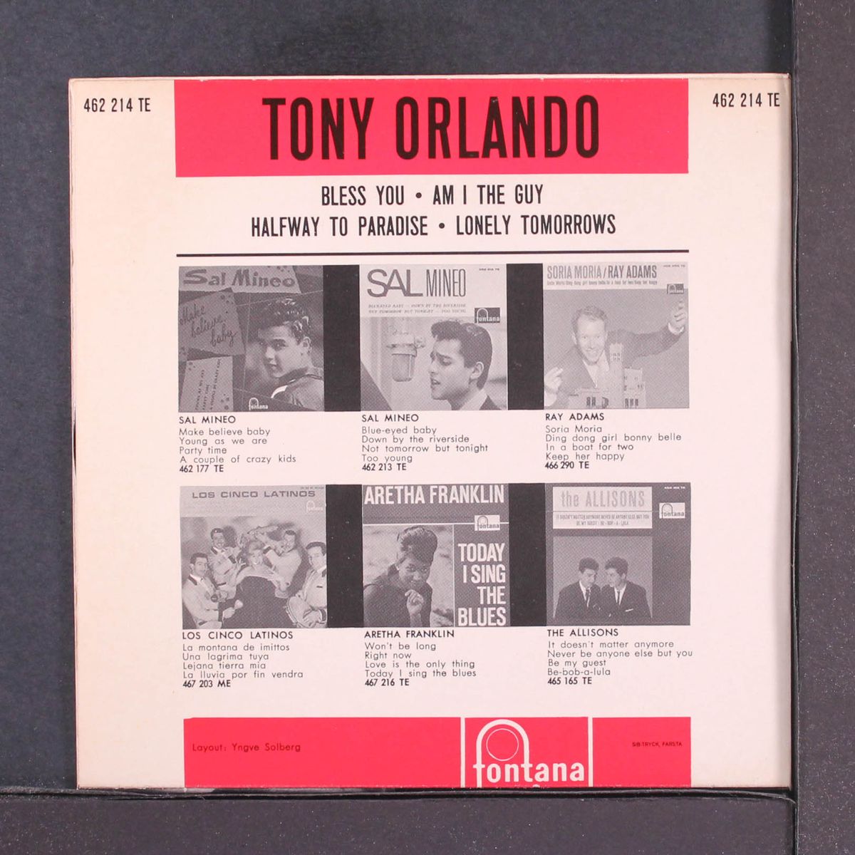 bless you by TONY ORLANDO