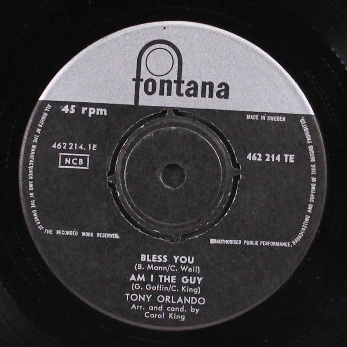 bless you by TONY ORLANDO