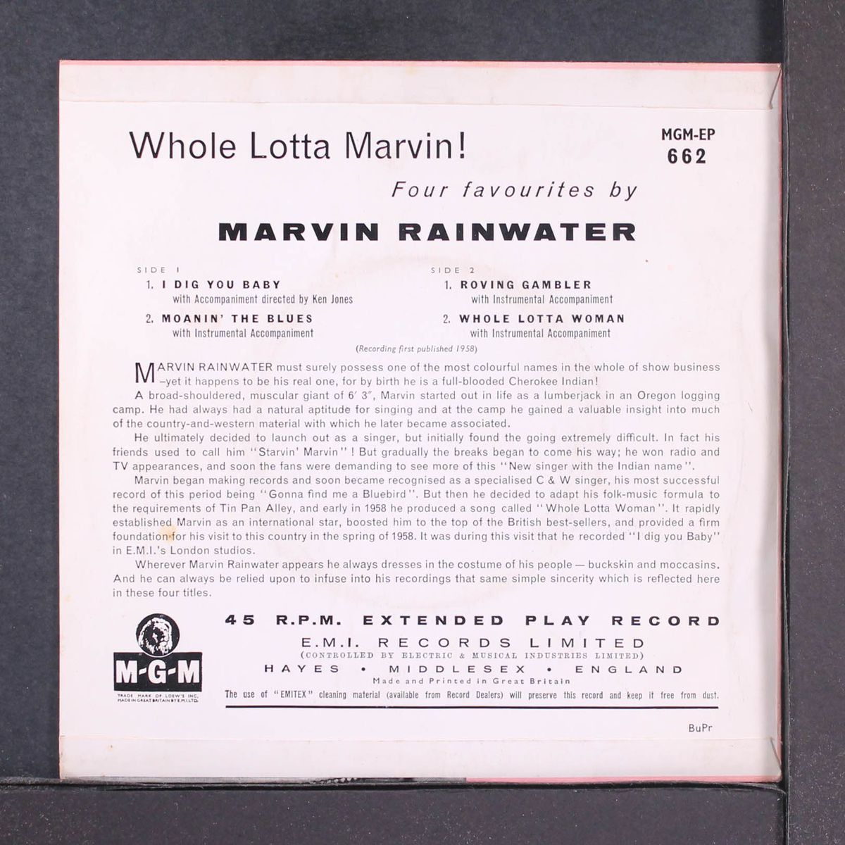 whole lotta marvin! by MARVIN RAINWATER