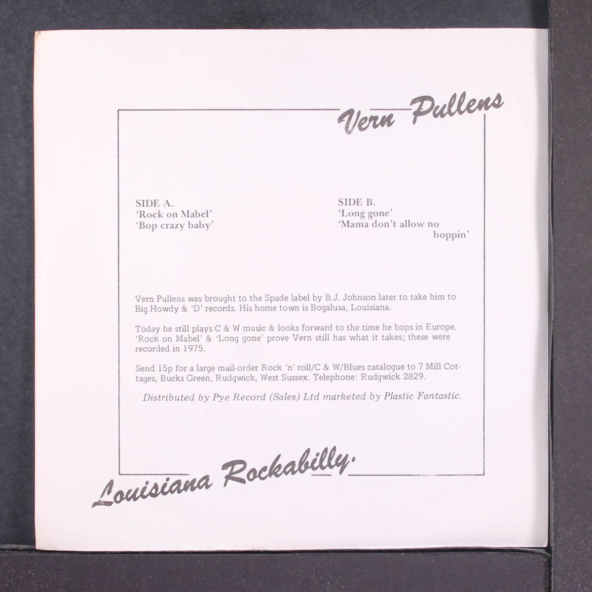 louisiana rockabilly by VERN PULLENS