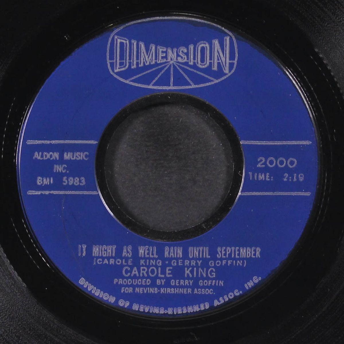 it might as well rain until september / nobody's perfect by CAROLE KING