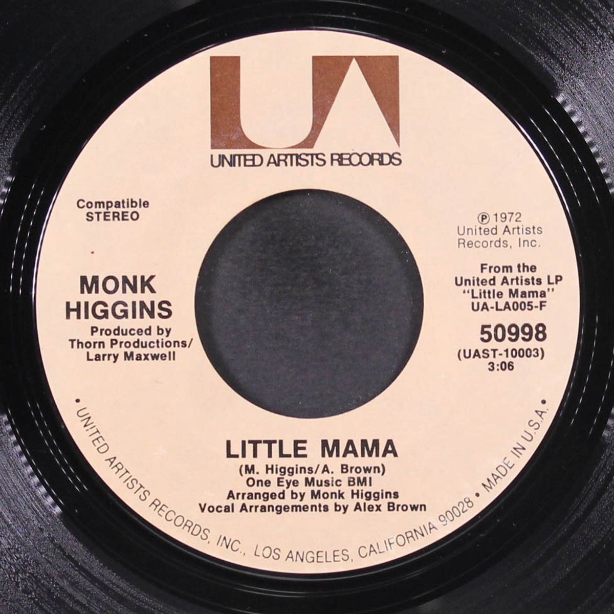 little mama / trusting you by MONK HIGGINS