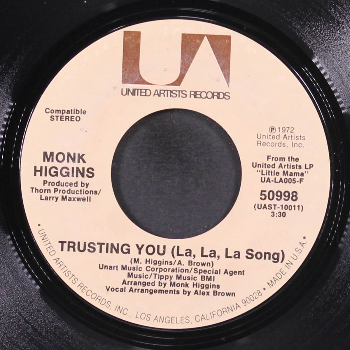 little mama / trusting you by MONK HIGGINS