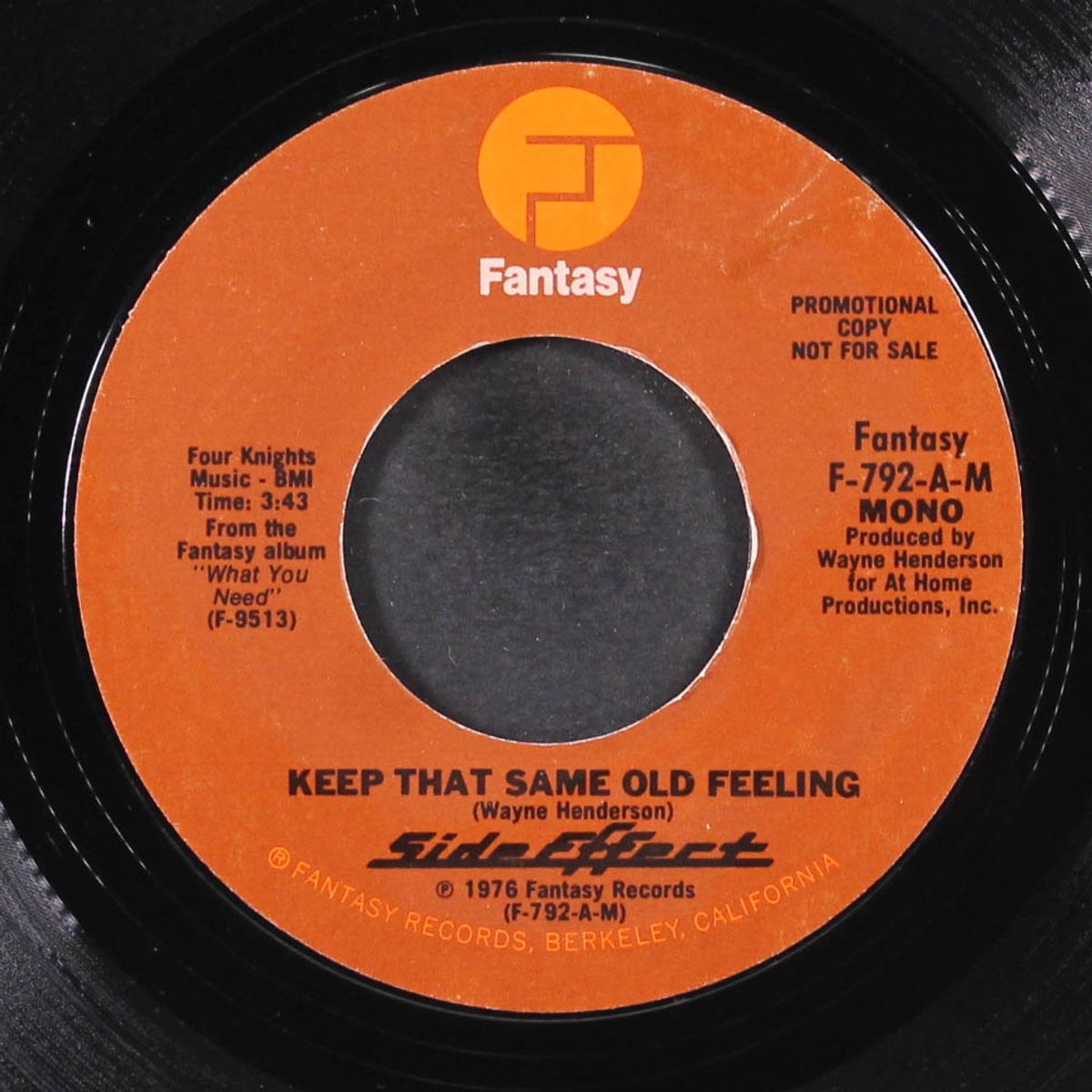 keep that same old feeling / mono by SIDE EFFECT