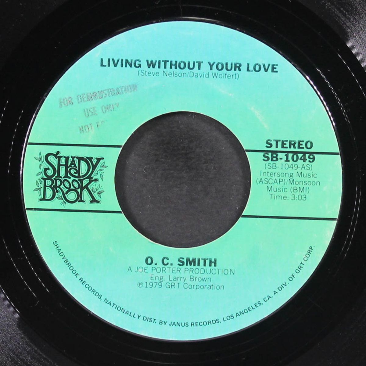 living without your love / can't be the one by O.C. SMITH