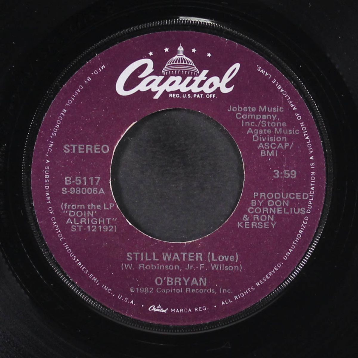 still water (love) / right from the start by O'BRYAN