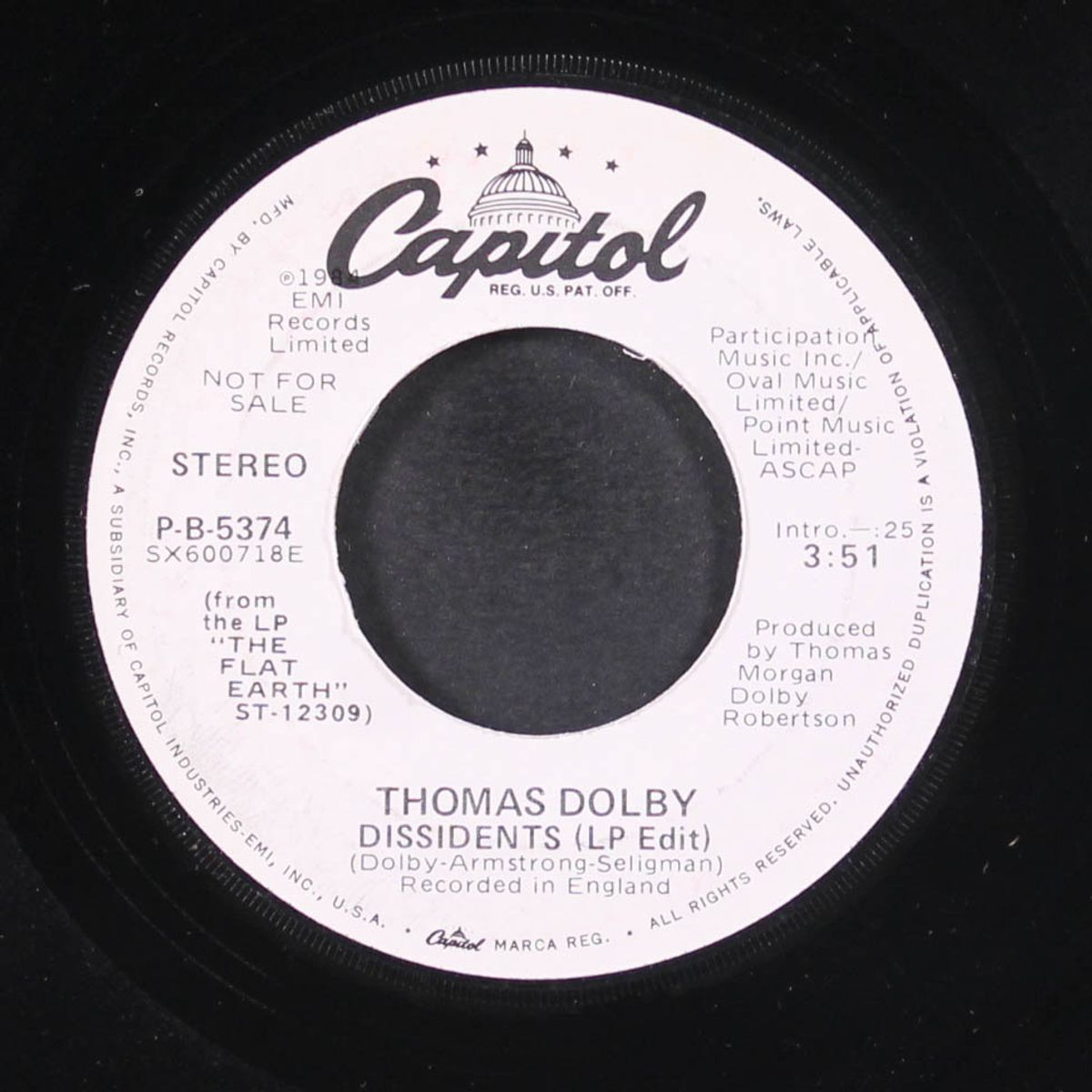 dissidents by THOMAS DOLBY