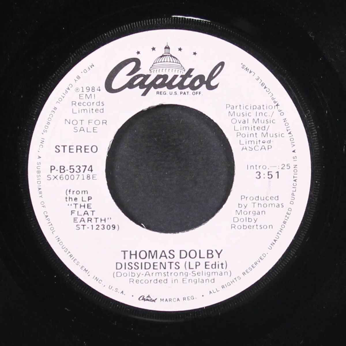 dissidents by THOMAS DOLBY