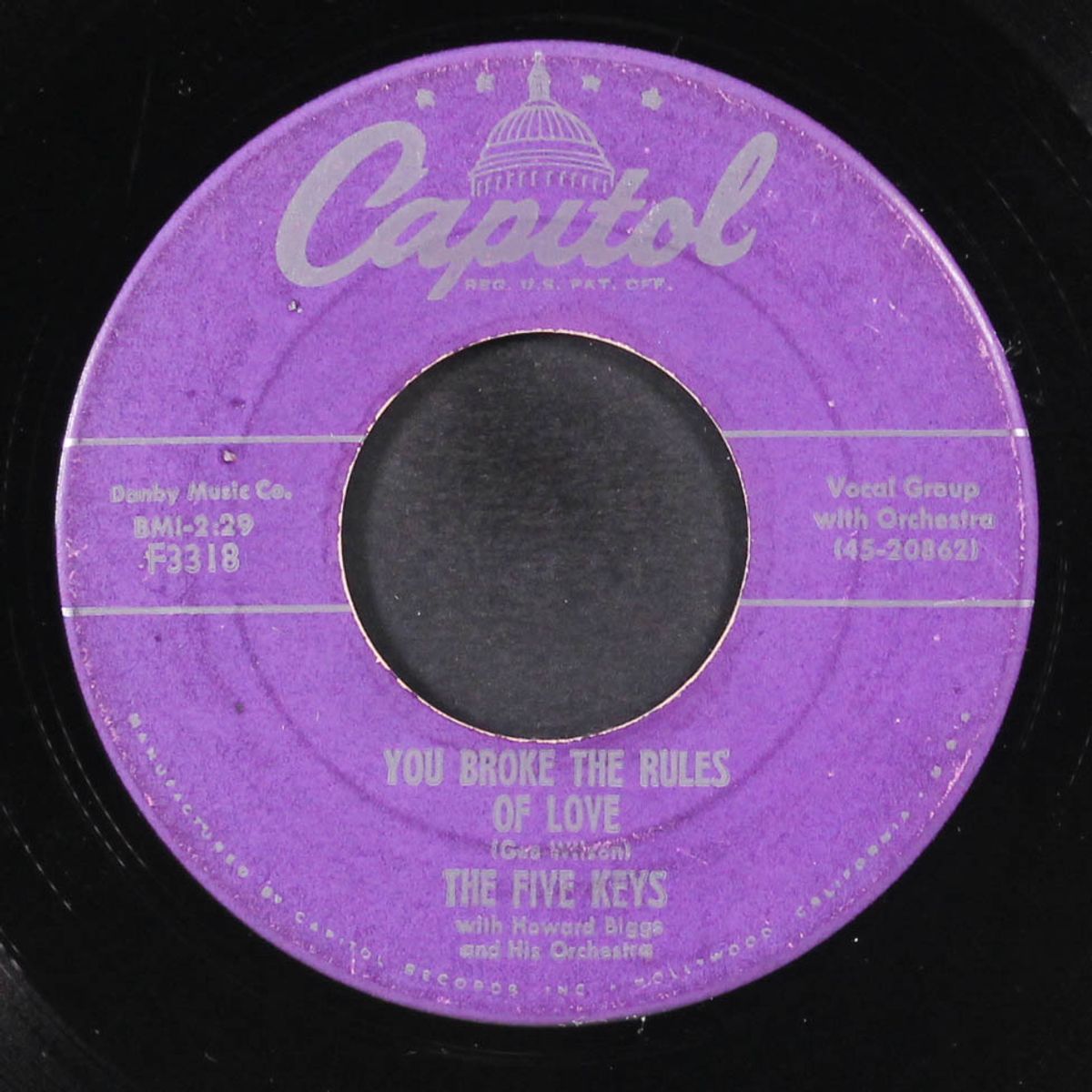 what goes on / you broke the rules of love by FIVE KEYS