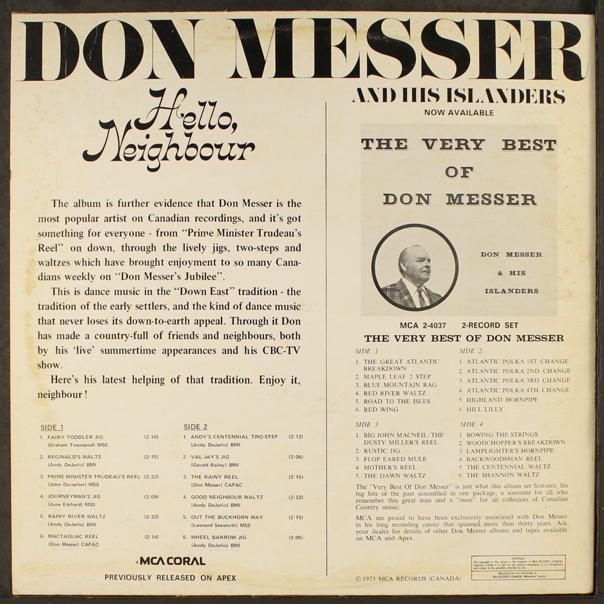 hello, neighbor by DON MESSER