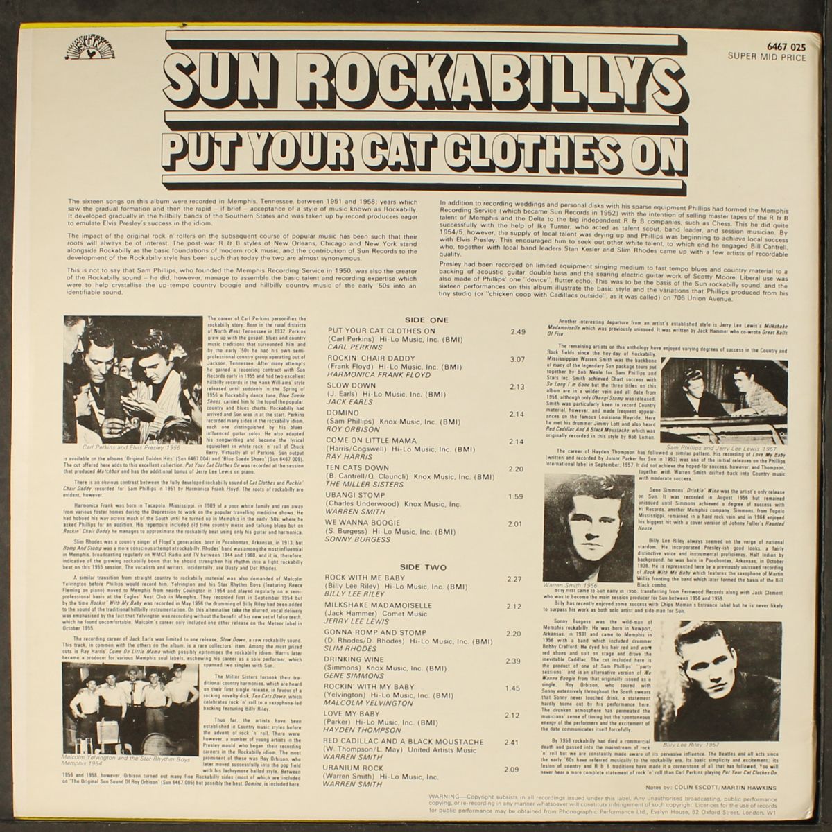 sun rockabillys, vol. 1 - put your cat clothes on by VARIOUS