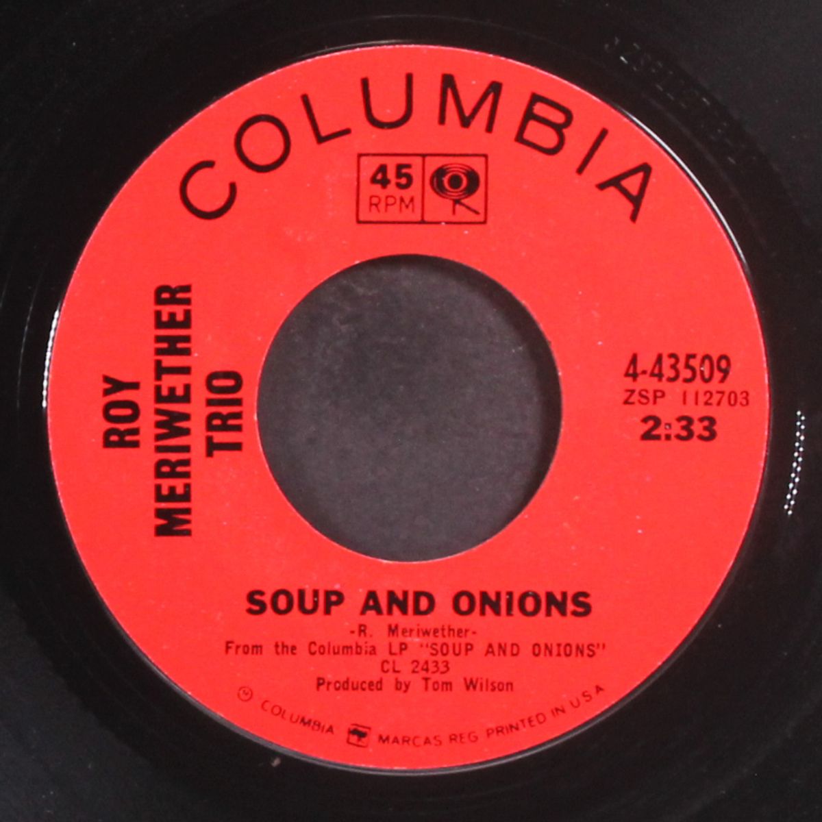 soup and onions / little lousy jane by ROY MERIWETHER