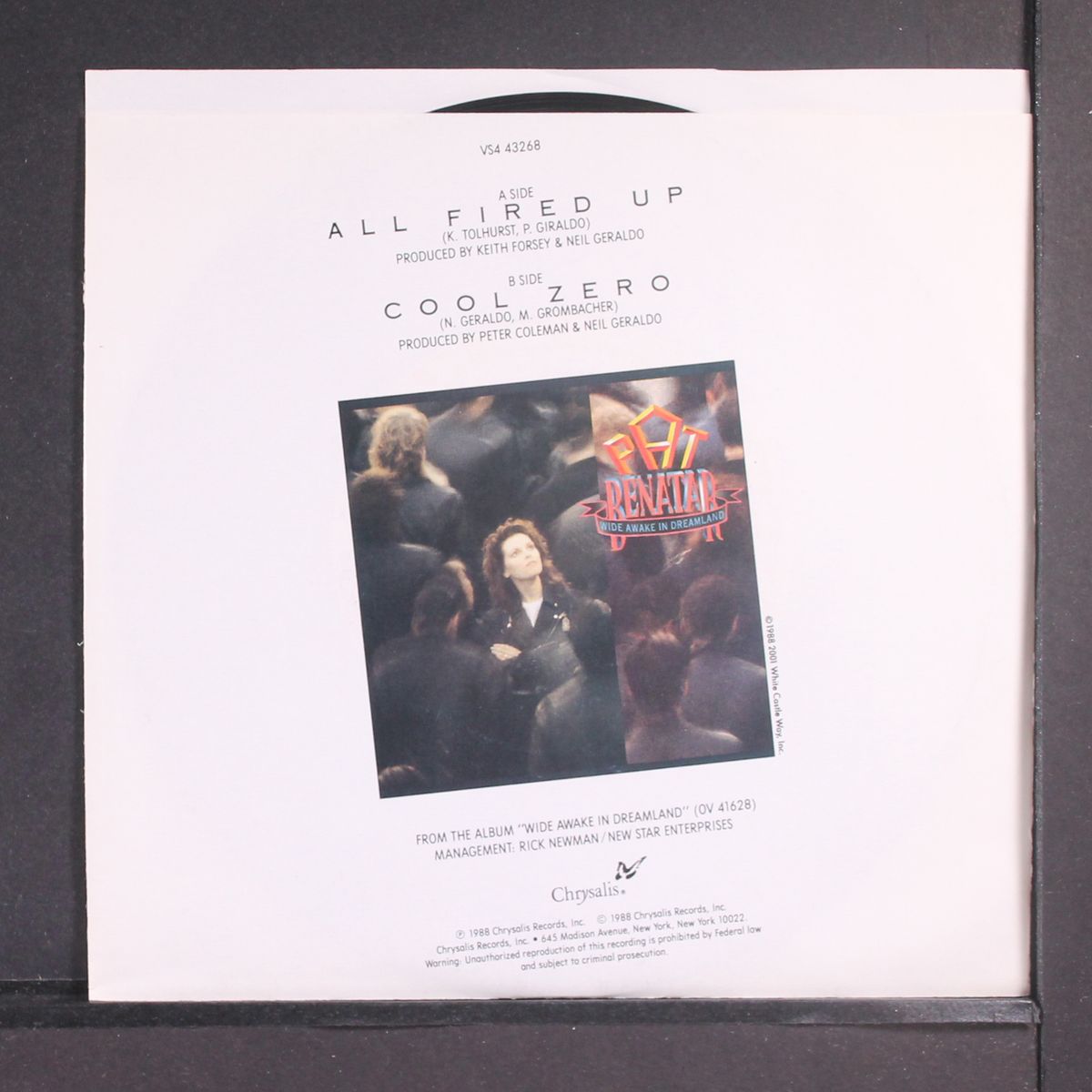 all fired up / cool zero by PAT BENATAR