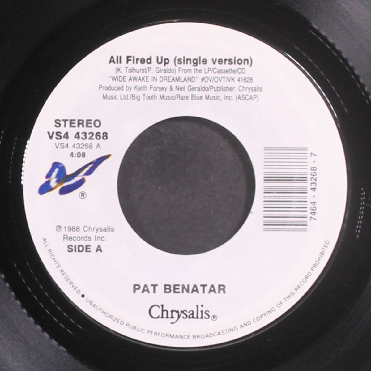 all fired up / cool zero by PAT BENATAR