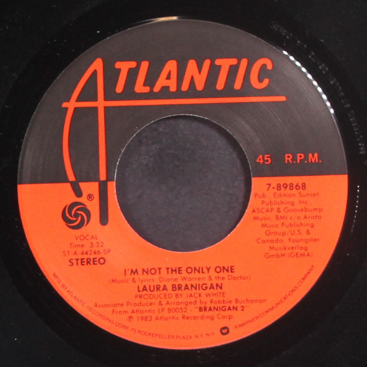 solitaire / i'm not the only one by LAURA BRANIGAN